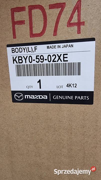 MAZDA CX5 20172024 DRZWI LEWE PRZÓD KB7W59010
