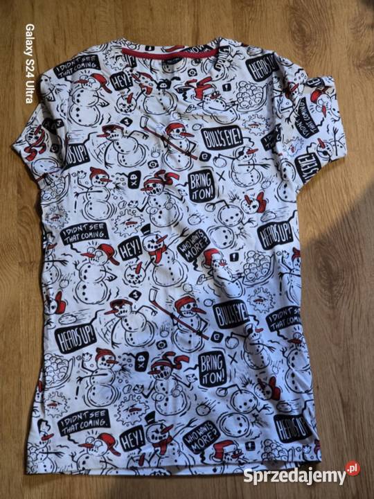 Koszulka z zimowym motywem size M Cropp