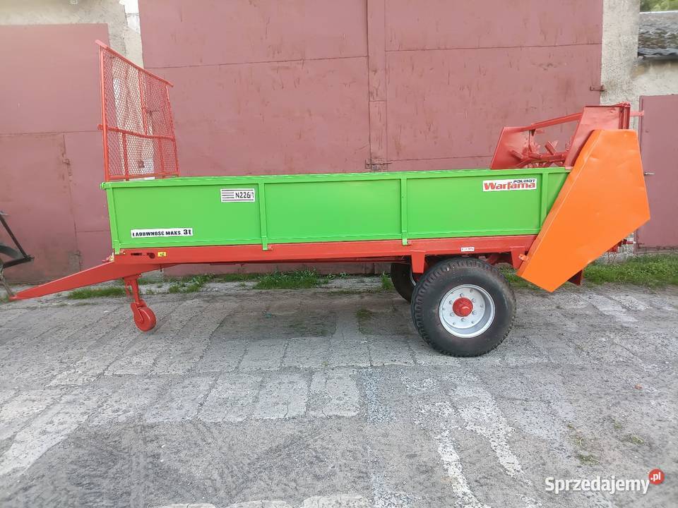 Rozrzutnik obornika tandem zamiana przyczepa Brodnica