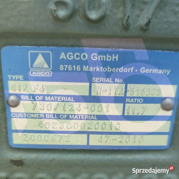 Most napędowy ZF 7300101163 AGCO E402300020010 Wilkowo