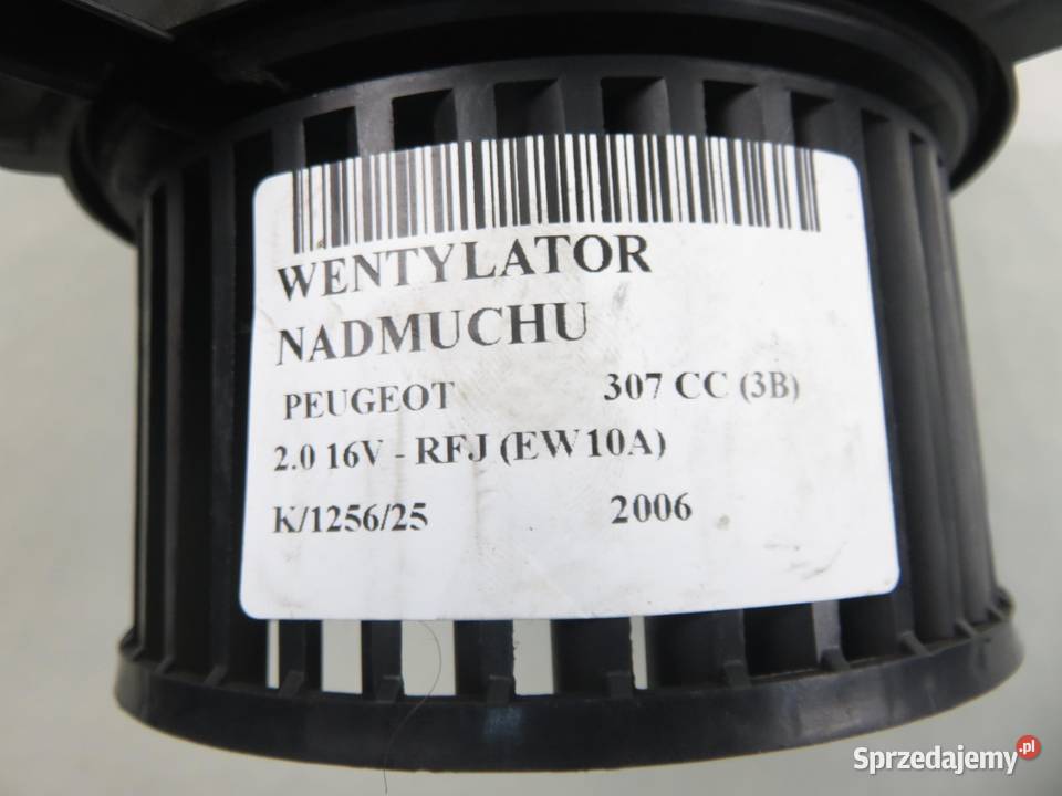 DMUCHAWA PEUGEOT 307 CC B9506