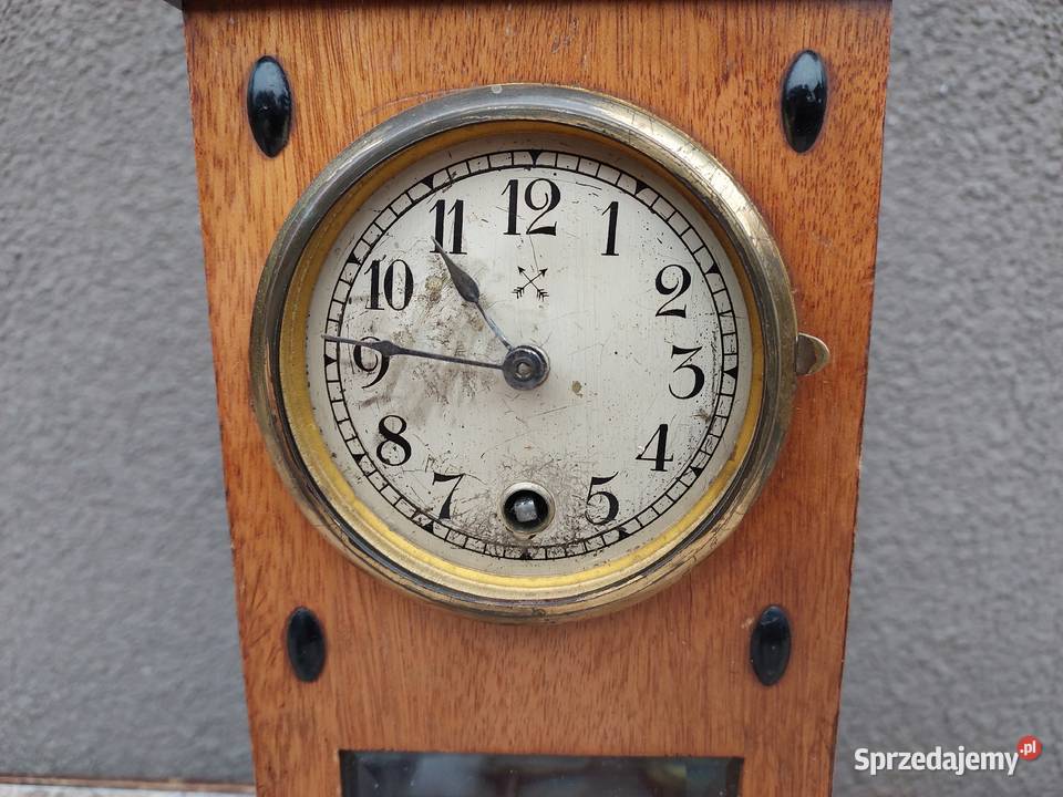 107 Stary zegar stołowy chodzik miniaturka HAU