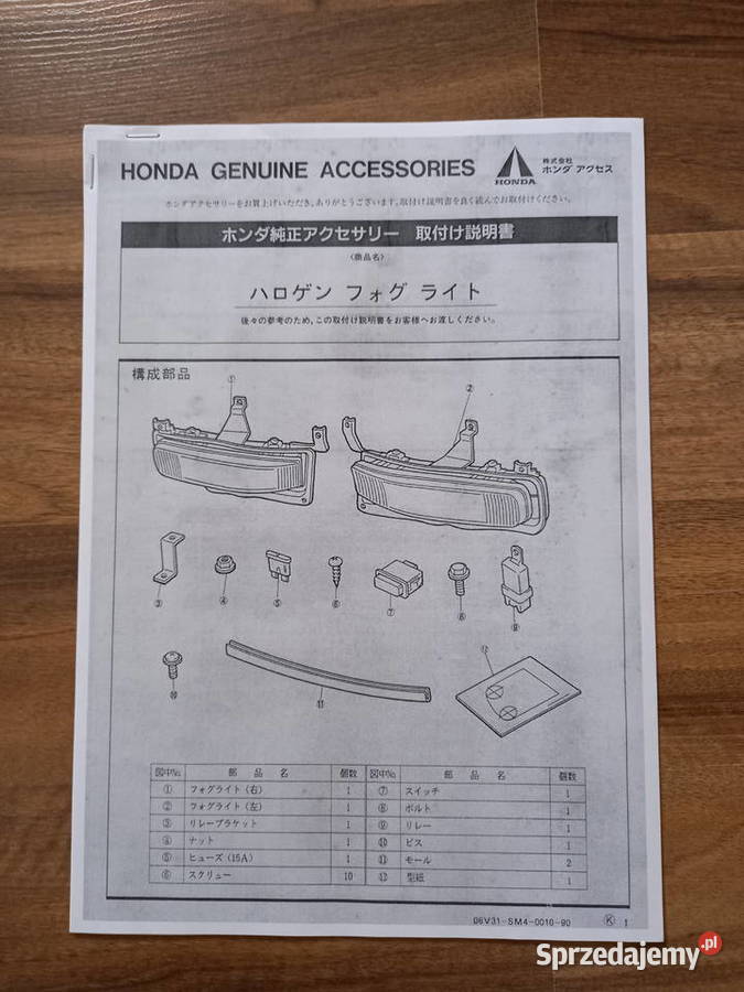 Halogeny Honda accord IV CB 3 7 sprzedam