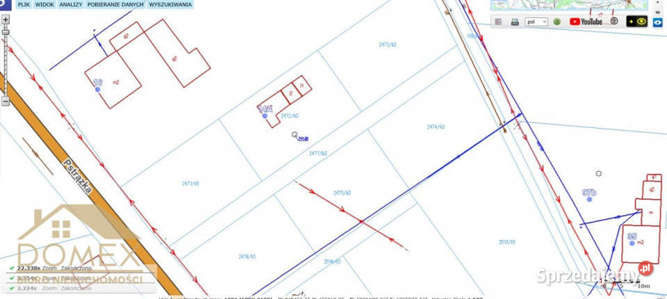 sprzedaży gruntu Rzuchów 4811m2