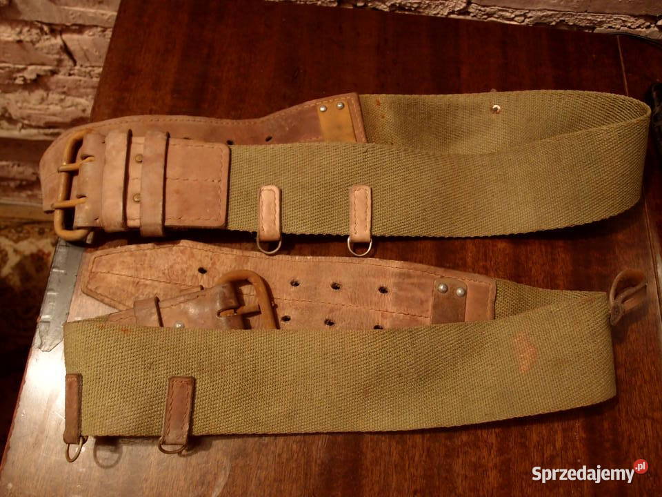 Zabytkowy pas strażacki z PRL