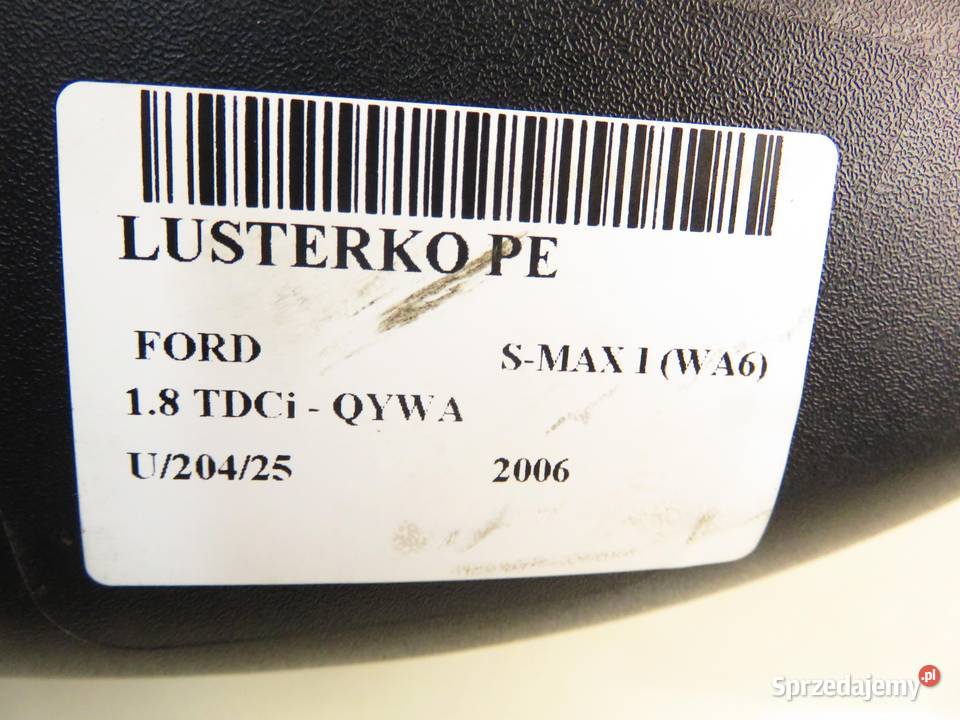 LUSTERKO PRAWE FORD S I 6 PIN E6 sprzedam