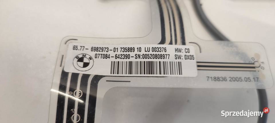 BMW E60 MATA ZAJĘCIA FOTELA 6982973 Fotele i kanapy Motoryzacja