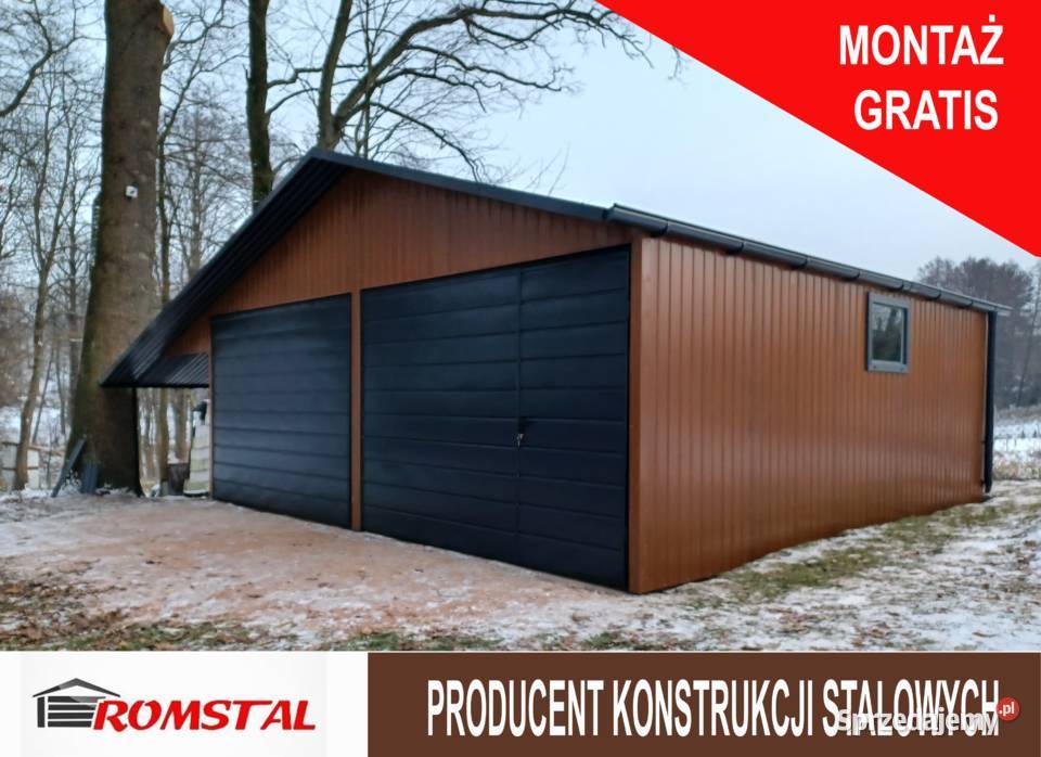 Garaż Blaszany DREWNOPODOBNY 9x6 Garaże Blaszane podkarpackie