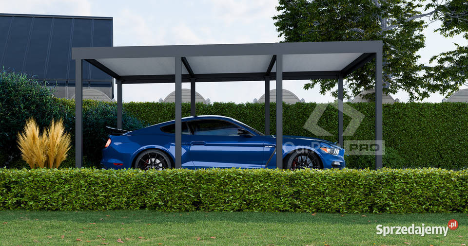 CarPort PREMIUM Wiata samochodowa 5x5 Antracyt Brzesko