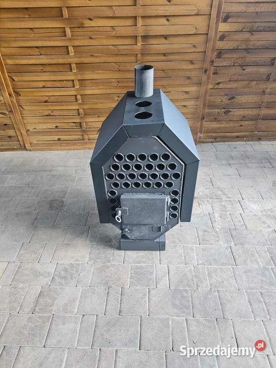 Turbo piec nadmuchowy 25 kW warsztat hala Kominki Radomsko