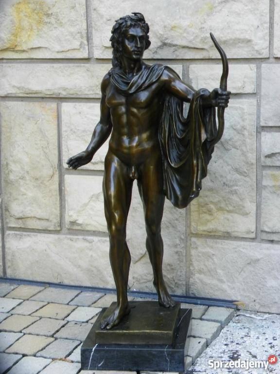 GRECKI BÓG ŁOWÓW Z ŁUKIEM FIGURA Z BRĄZU Kraków sprzedam