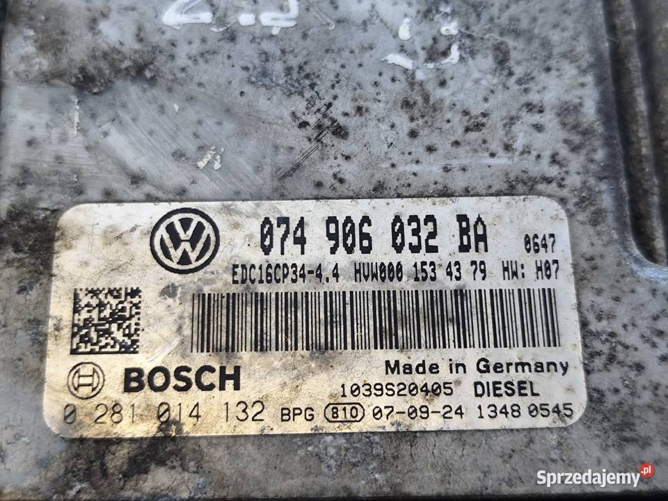 Vw Crafter 25tdi Komputer Sterownik Silnika Ecu
