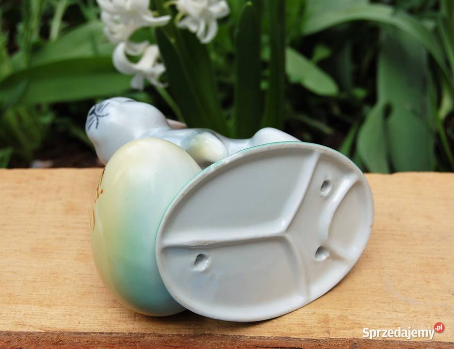 Zając Wesołego Alleluja figurka porcelana lubelskie Lublin