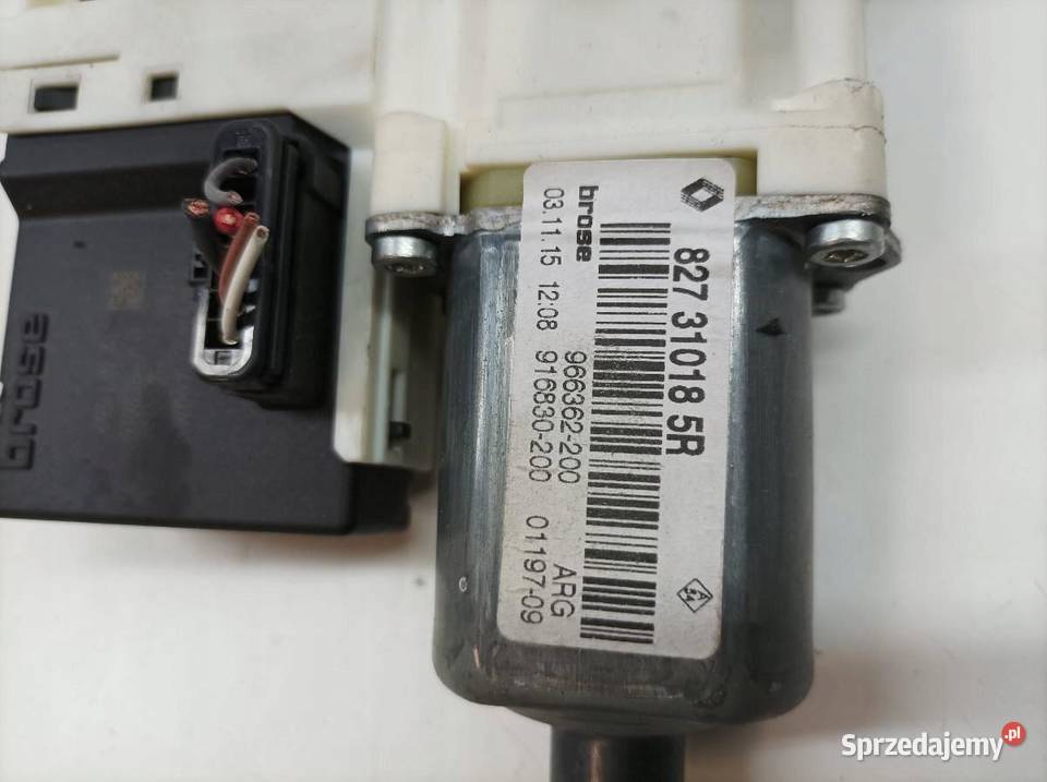 MECHANIZM SZYBY LEWY TYŁ 827310185R Renault