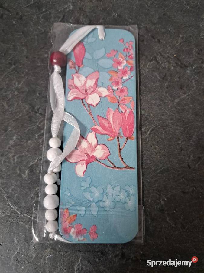 Zakładka do książki kwiaty hand made sprzedam