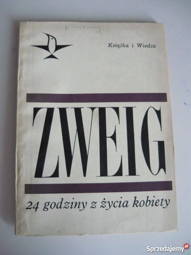 24 GODZINY Z ŻYCIA KOBIETY ZWEIG STEFAN Proza i poezja Płock sprzedam