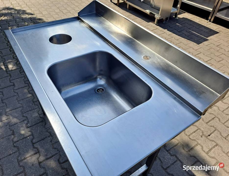 ZLEW 1 KOM Z OTWOREM NA ODPADY DORA METAL Nowe Skalmierzyce