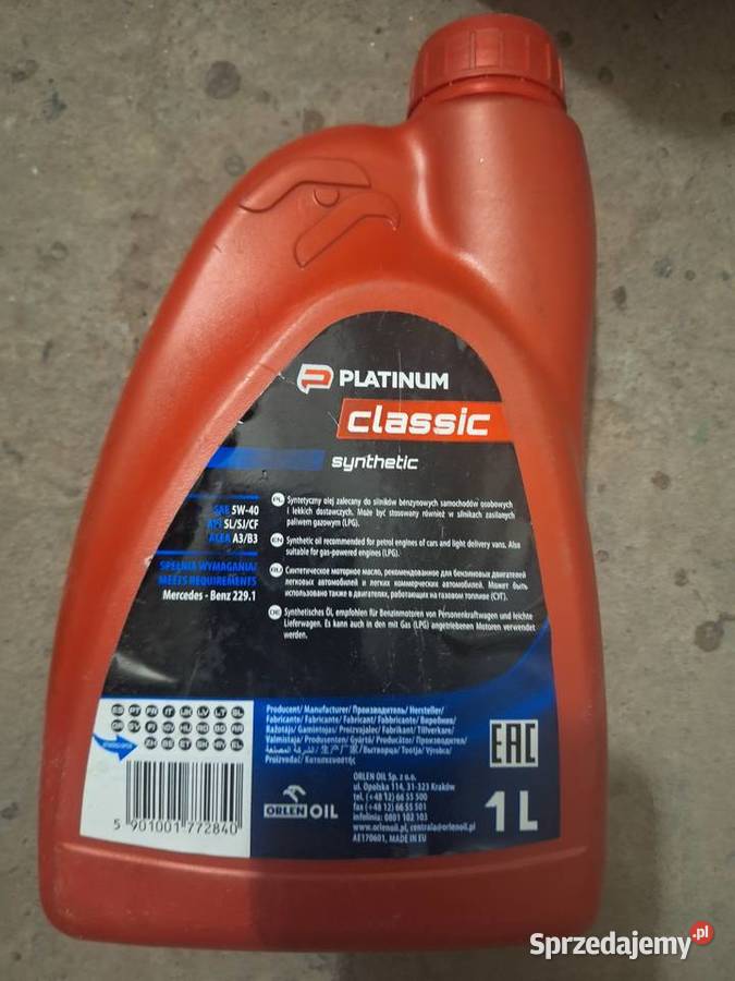 Orlen platinum 5W40 Oleje silnikowe
