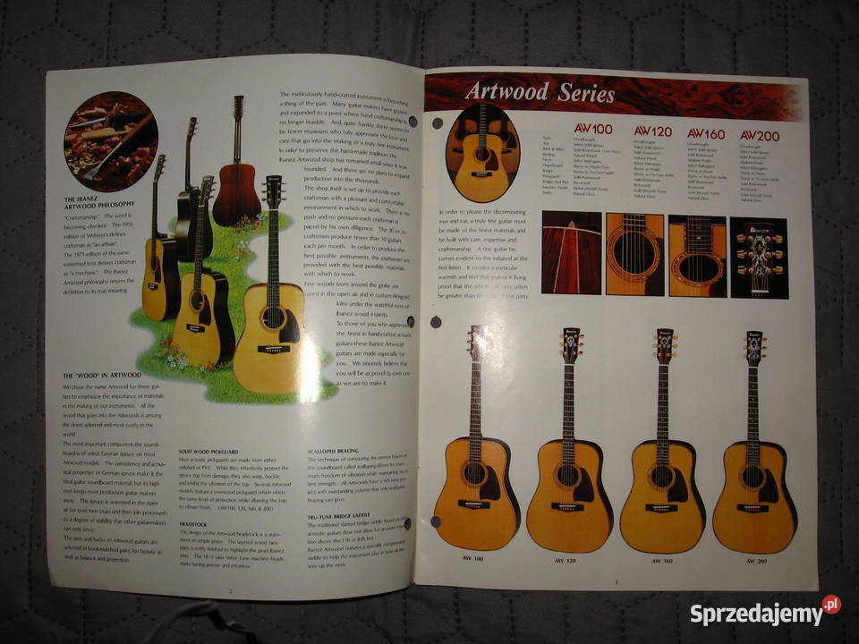 Ibanez Acoustic Guitars 1981 katalog gitar Ibanez Kępice
