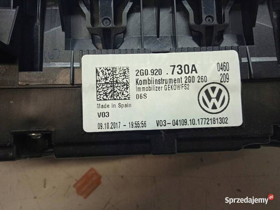 LICZNIK 2G0920730A 10 B 65 VW Volkswagen Polo VI
