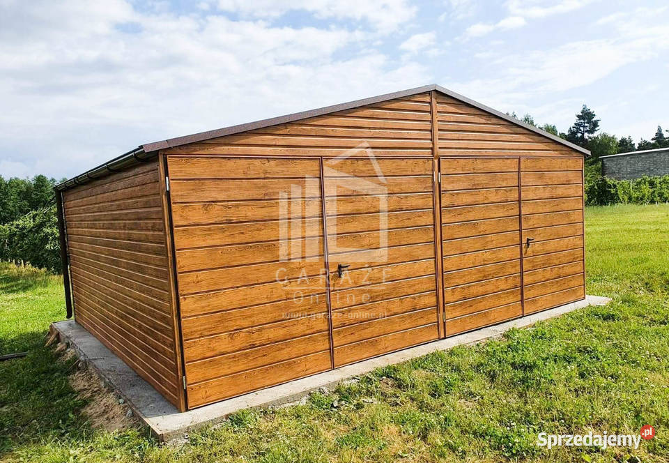 GARAŻ BLASZANY 6m x 5m dwuspad Brama Brzesko