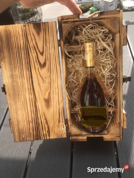 Drewniana skrzynka na wino prezent dekoracja Poznań sprzedam