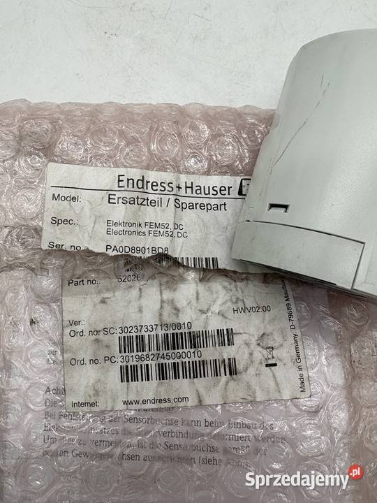 Endress Hauser Electronics FEM52 DC 52026498 mazowieckie Warszawa