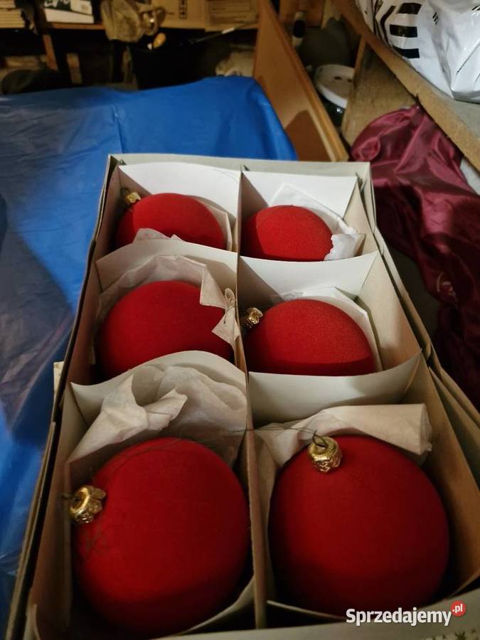 Bombki vintage z okresu prl recznie malowane Ruda Śląska