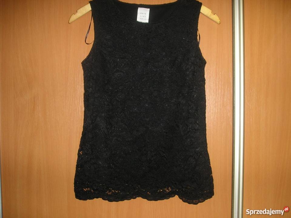 koronkowa czarna bluzka M 38 nowa Słupsk