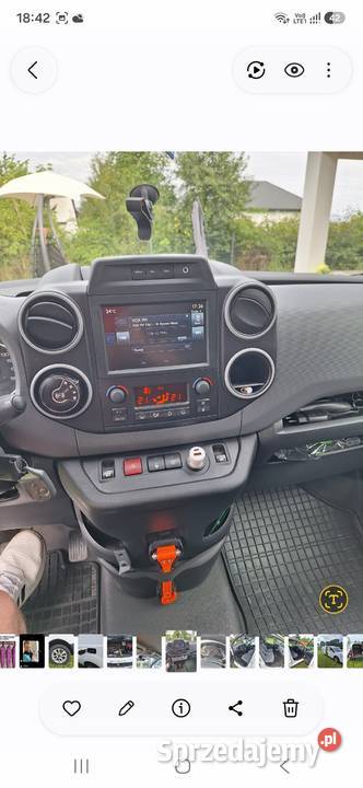 Peugeot Partner 16 Blue HDI 2016 Automat elektryczne szyby Lublin