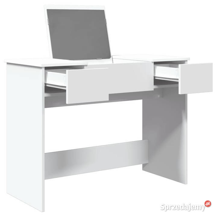 Toaletka z lustrem biała 100x45x76 WM840695