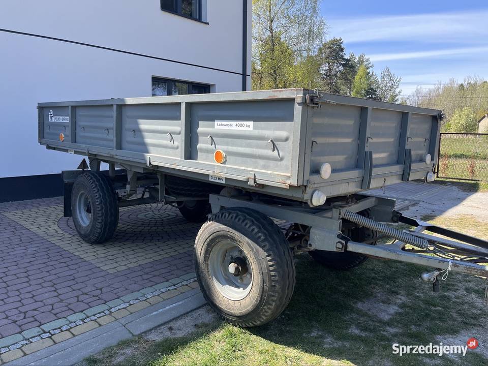Przyczepa Autosan d732 4t wywrotka nieuszkodzony Przyczepy rolnicze Wielgie