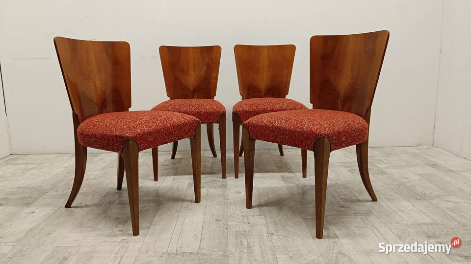 krzesło krzesła Halabala design lata 60te łódzkie Radomsko