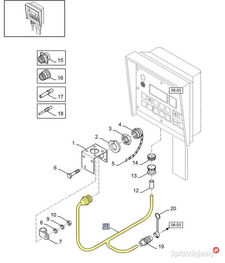 Wiązka elektryczna prasy belującej Case Holland Białystok