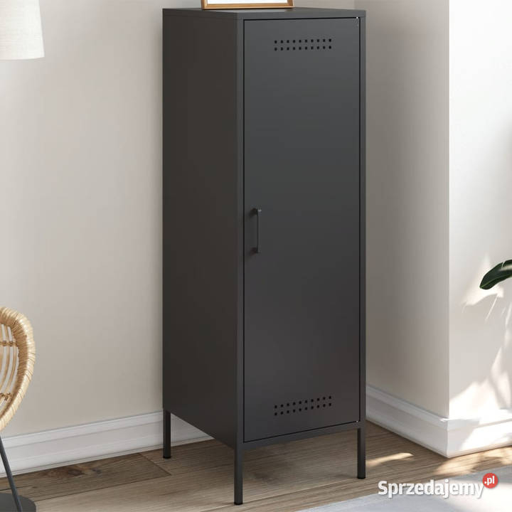 Szafka czarna 36x39x113 stal WM843006 Szafki Warszawa