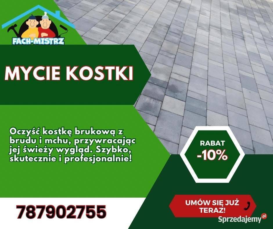 Mycie kostki brukowej Mycie elewacji i prace wysokościowe Chrzanów