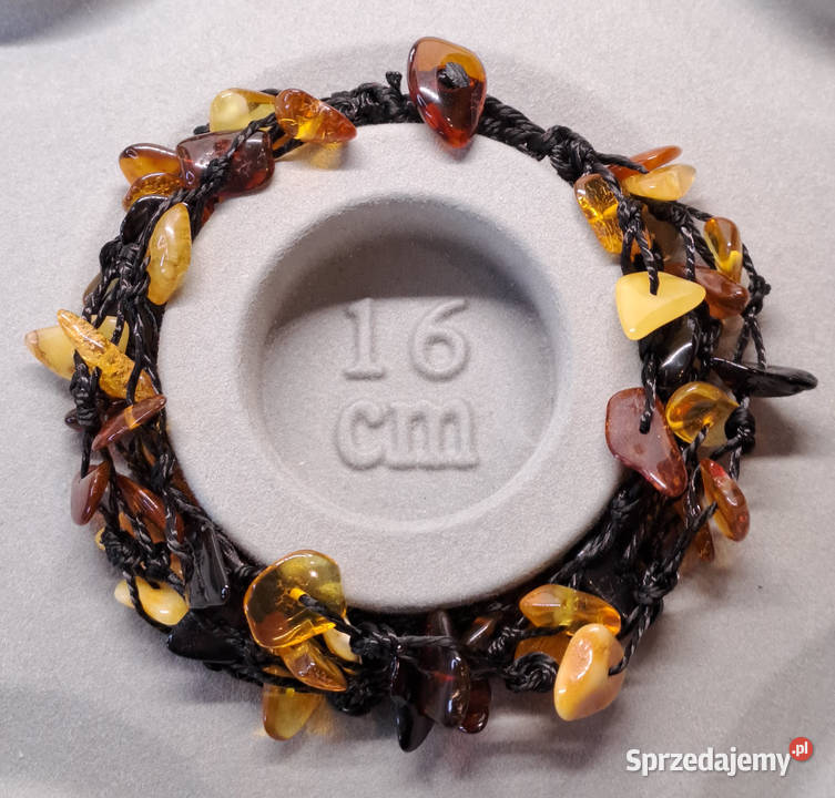 Bransoletka z bursztynu bursztyn bałtycki sieć Bransoletki Warszawa