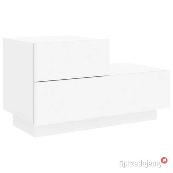vidaXL Szafka nocna z oświetleniem LED biała mazowieckie Warszawa