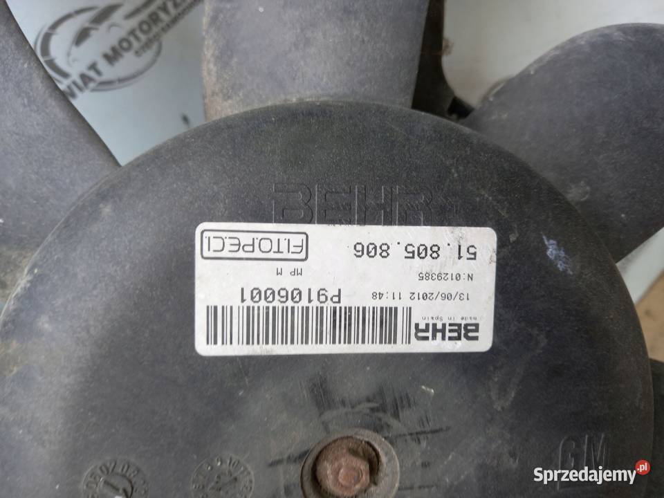 FIAT FIORINO III 12r wentylator chłodnicy Kielce