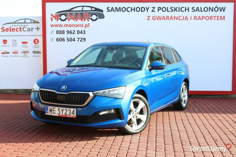 koda Scala STYLE Kolor Race Blue Salon Polska ABS Škoda Włocławek sprzedam