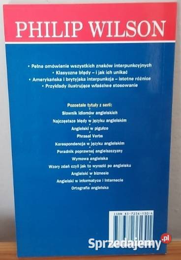 Przewodnik Interpunkcji Angielskiej Philip angielski Otwock