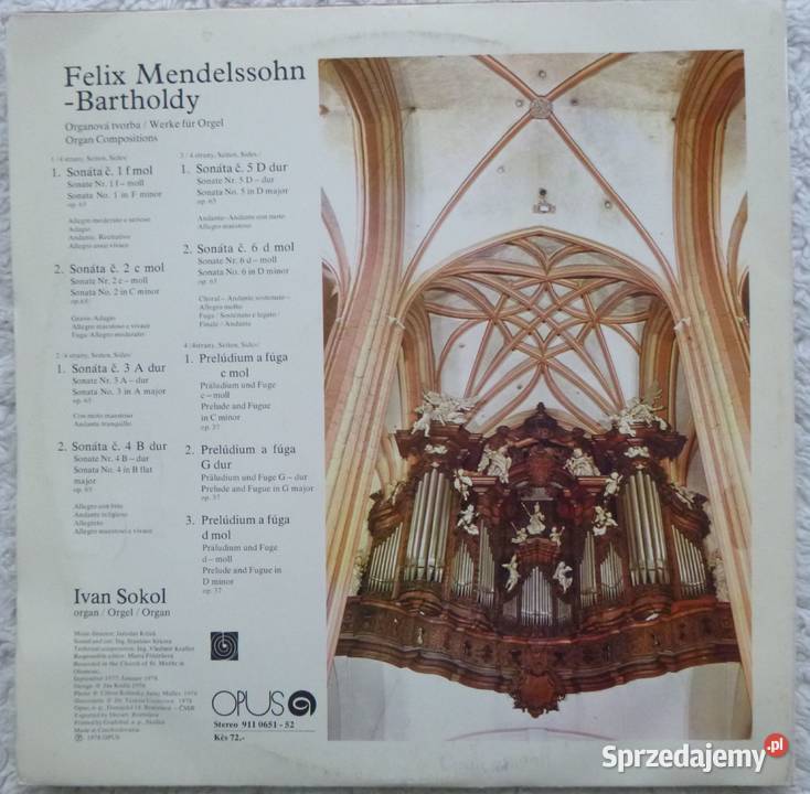 Płyta winylowa LP x 2 1978 F Mendelssohn utwory Warszawa sprzedam