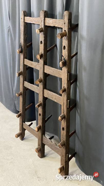 Stary drewniany wieszak gospodarczy rustykalny sprzedam