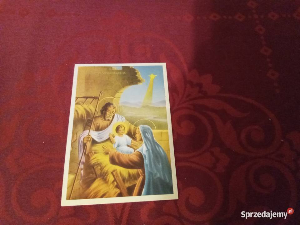 Pocztówka PRL gwiazda betlejemska dzieciątko Warszawa sprzedam