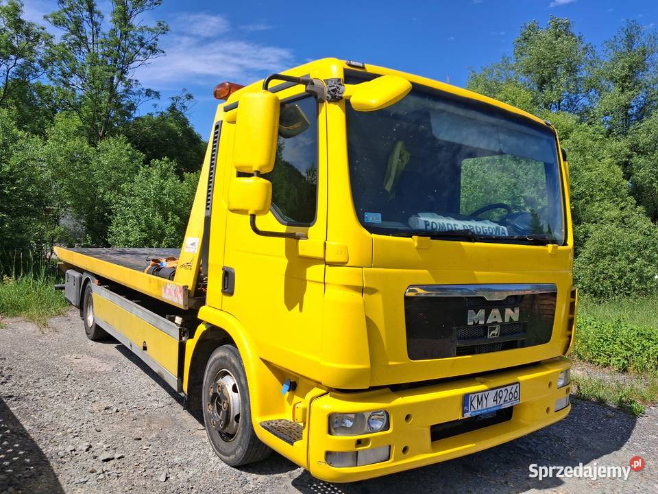 Man Tgl 9000DMC EU5 pomoc drogowa TEVOR plyta manualna Autolawety małopolskie Rabka-Zdrój