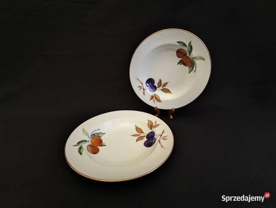 Talerz angielski Royal Worcester Evesham Gold Chełm sprzedam
