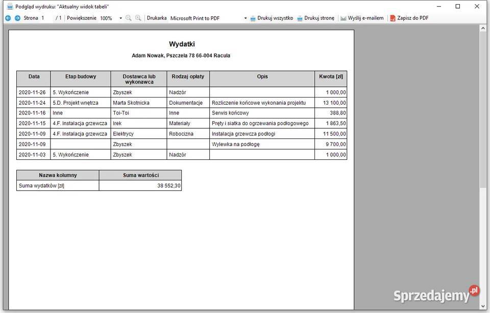 Program do rozliczania budowy zapanuj swoją łódzkie Łódź sprzedam