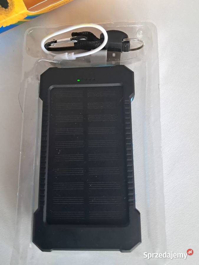 nowy power bank z ładowaniem solarnym i lampką Sandomierz