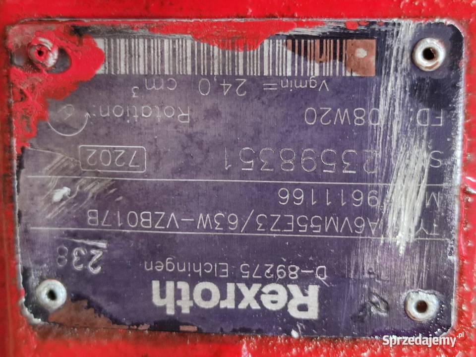 Hydromotor A6VM55EZ3 SCHAFFER 690 T Wilkowo