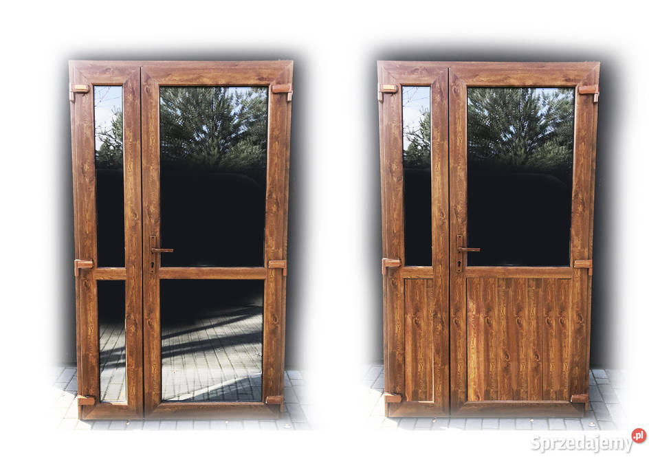 Drzwi tarasowe pcv 180x210 złoty dąb Drzwi śląskie Częstochowa